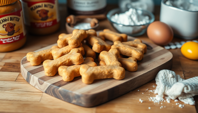 Homemade 3-Ingredient Peanut Butter Dog Treats