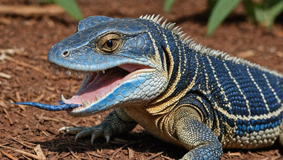 blue tongue lizard eat