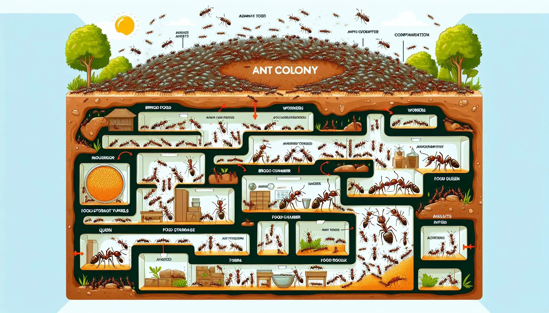 how many ants are in a colony