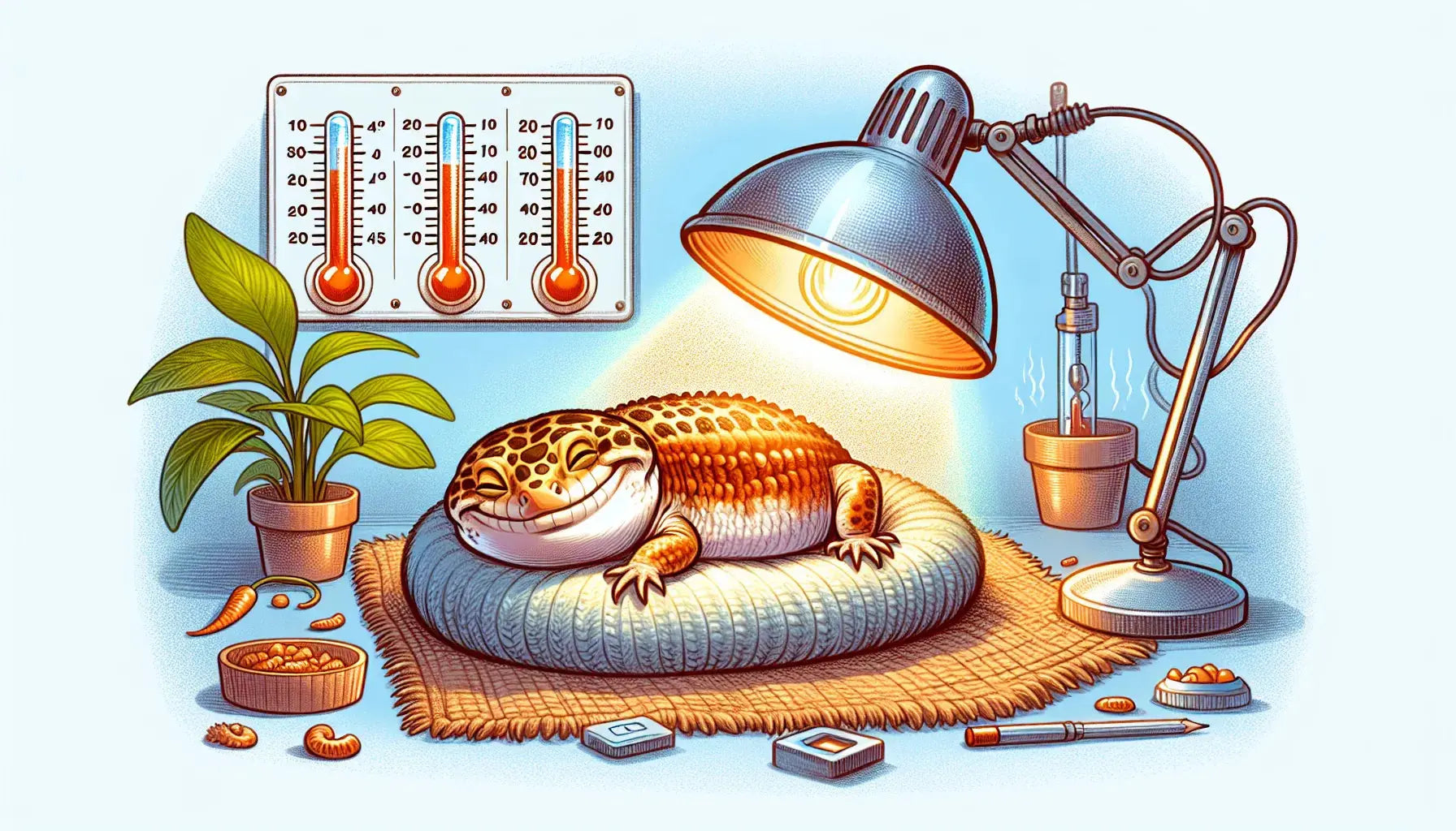 What is proper habibat temperature for reptiles