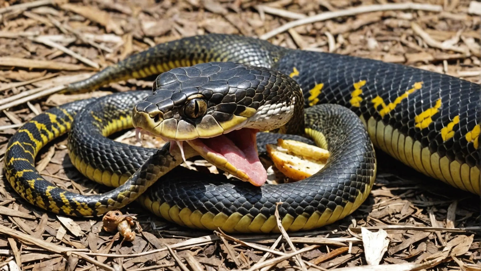 Snake Eating Chicken - A Surprising Encounter