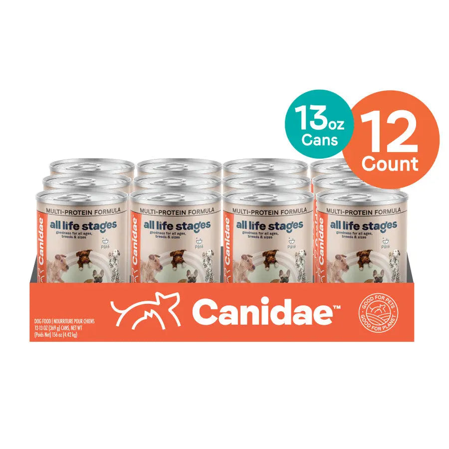 CANIDAE All Life Stages Multi-Protein Wet Dog Food Chicken, Lamb & Fish, 12ea/13 oz CANIDAE