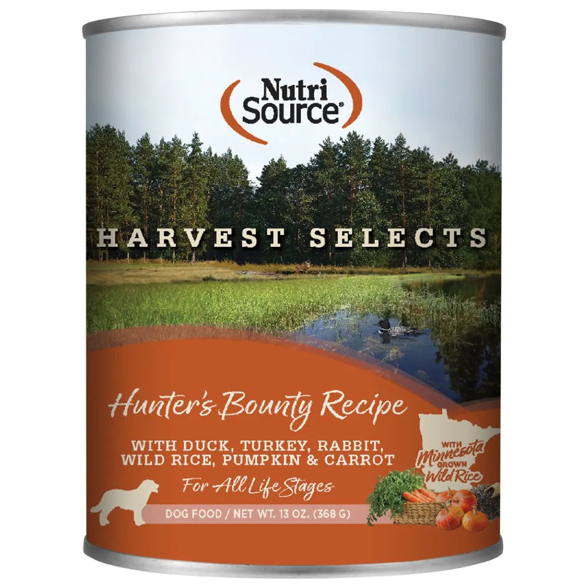 NutriSource Harvest Selects Canned Dog Food 12ea/13 oz NutriSource