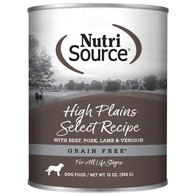 NutriSource Select Recipe Grain Free Canned Dog Food 12ea/13 oz NutriSource