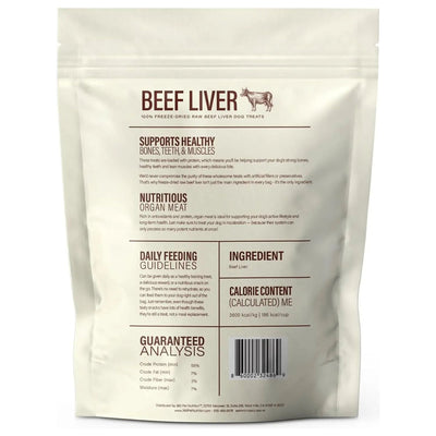 360 Pet Nutrition Beef Liver Grain-Free Raw Freeze-Dried Dog Treats 360 Pet Nutrition