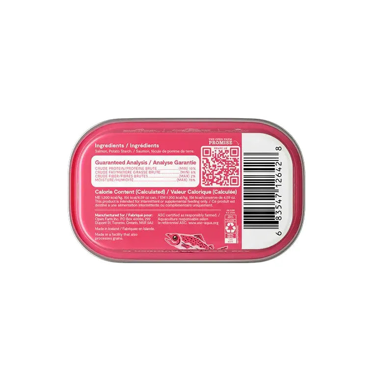 Open Farm Salmon Topper for Dog Food 12 / 4.59 oz Open Farm