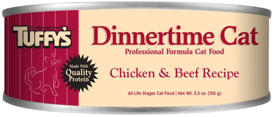 Tuffy's Dinnertime Chicken & Beef Canned Cat Food 24ea/5.5 oz Tuffy's