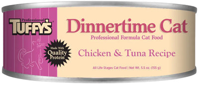 Tuffy's Dinnertime Chicken & Tuna Canned Cat Food 24ea/5.5 oz Tuffy's