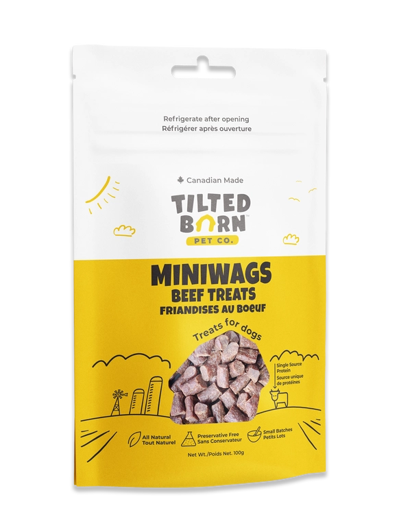 Tilted Barn Pet Beef Recipe Miniwags Dog Treats 3.53oz