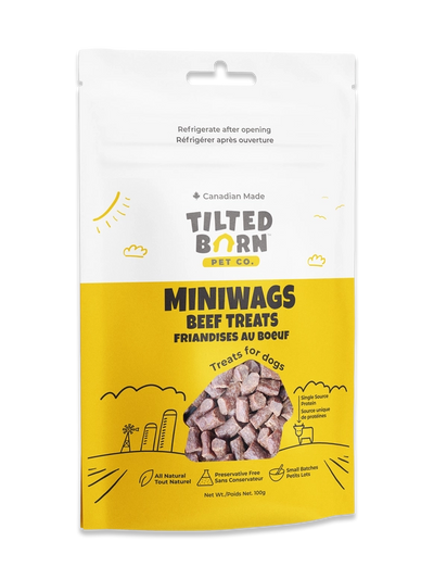 Tilted Barn Pet Beef Recipe Miniwags Dog Treats 3.53oz