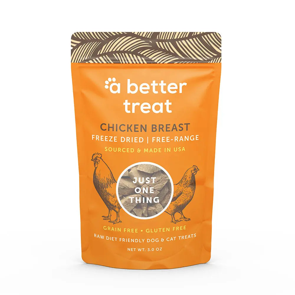 A Better Treat Just One Thing Freeze Dried Dog & Cat Treats 3 oz A Better Treat