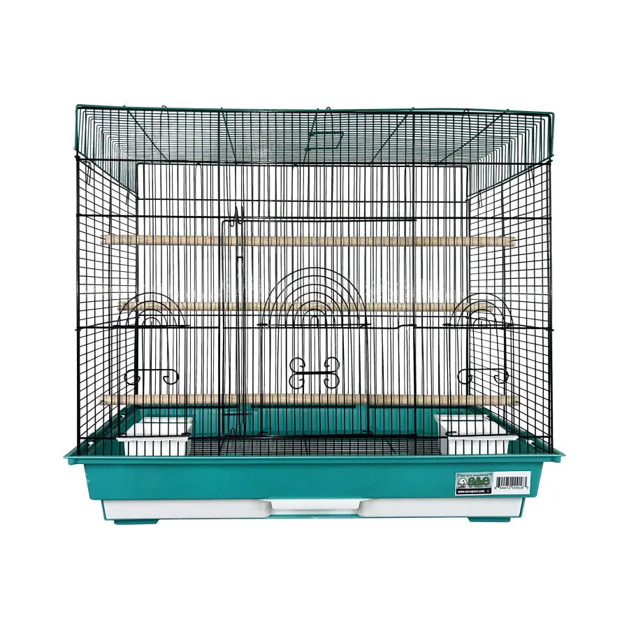 A & E Cages Happy Beaks 2-Tone Flat Top Bird Cage 26In X 14In X 23 in, 2 pk A&E Cage Company