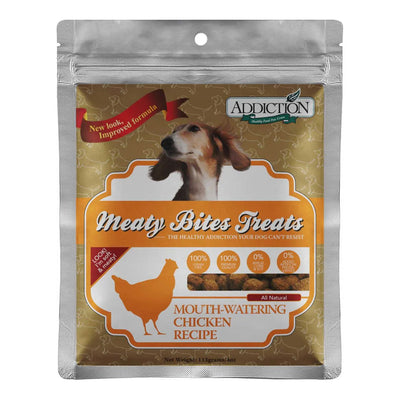 Addiction Chicken Meaty Bites Grain-Free Dog Treats Addiction