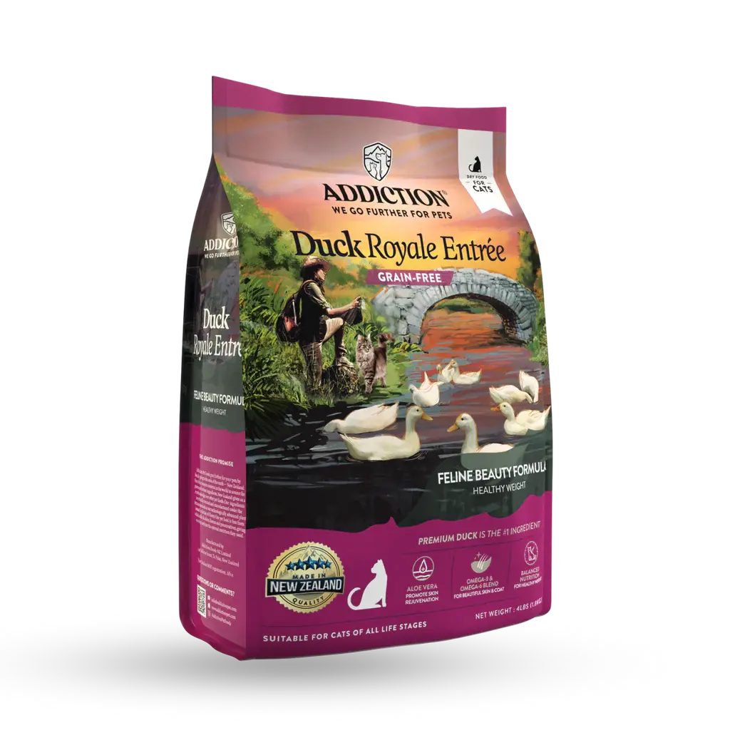 Addiction Grain-Free Duck Royale Dry Cat Food 4lb Addiction