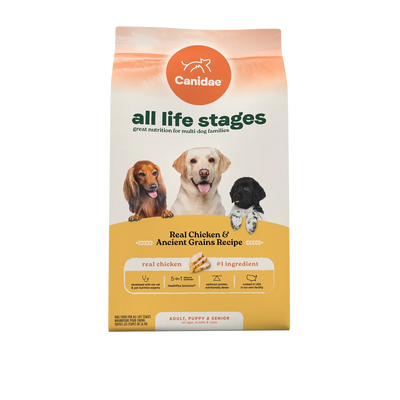 All Life Stages Dry Dog Food, Real Chicken & Ancient Grains Recipe CANIDAE