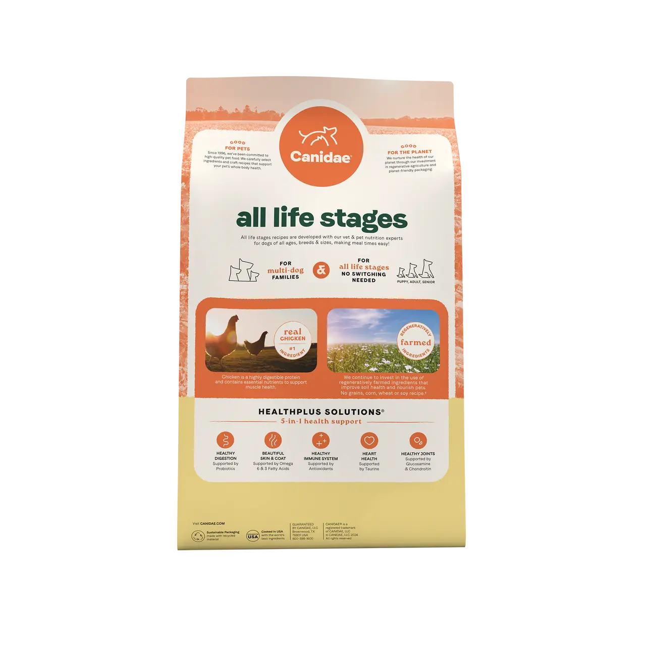 All Life Stages Dry Dog Food, Real Chicken & Potato Recipe CANIDAE