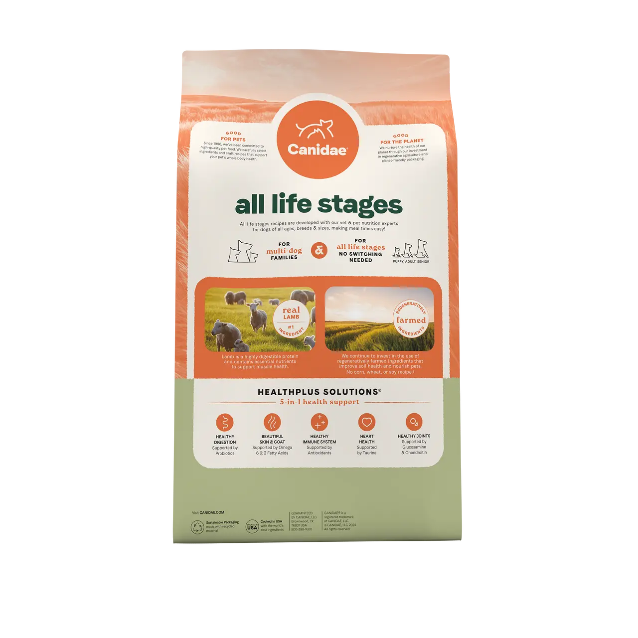 All Life Stages Dry Dog Food, Real Lamb & Ancient Grains Recipe  CANIDAE