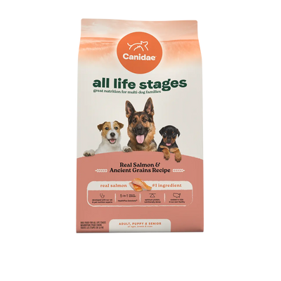 All Life Stages Dry Dog Food, Real Salmon & Ancient Grains Recipe CANIDAE