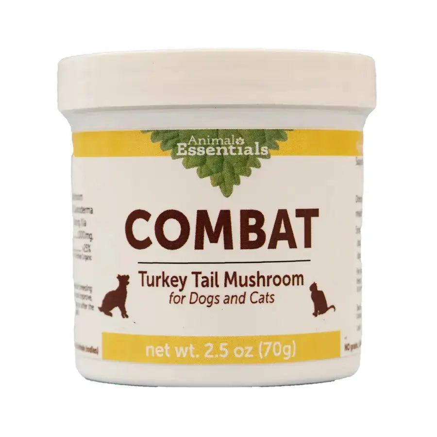 Animal Essentials Combat Turkey Tail Mushroom Cat & Dog Vitamin Supplement 70g Animal Essentials®