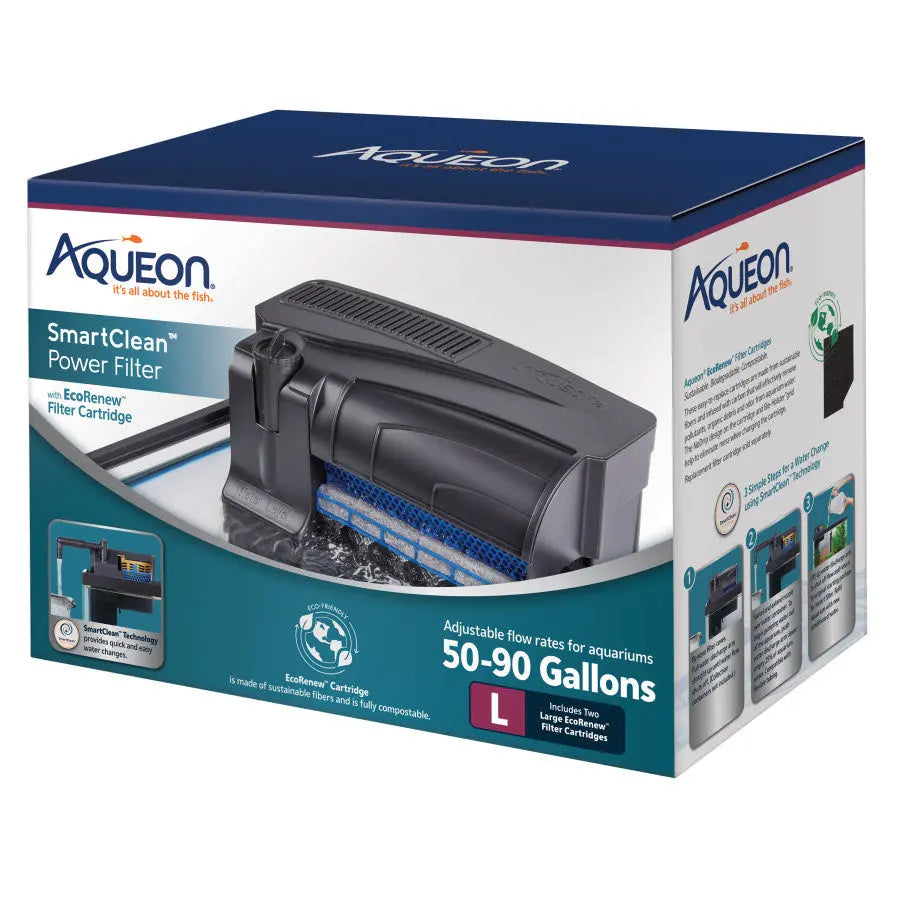 Aqueon SmartClean™ Power Filter with EcoRenew™ Filter Cartridge Aqueon