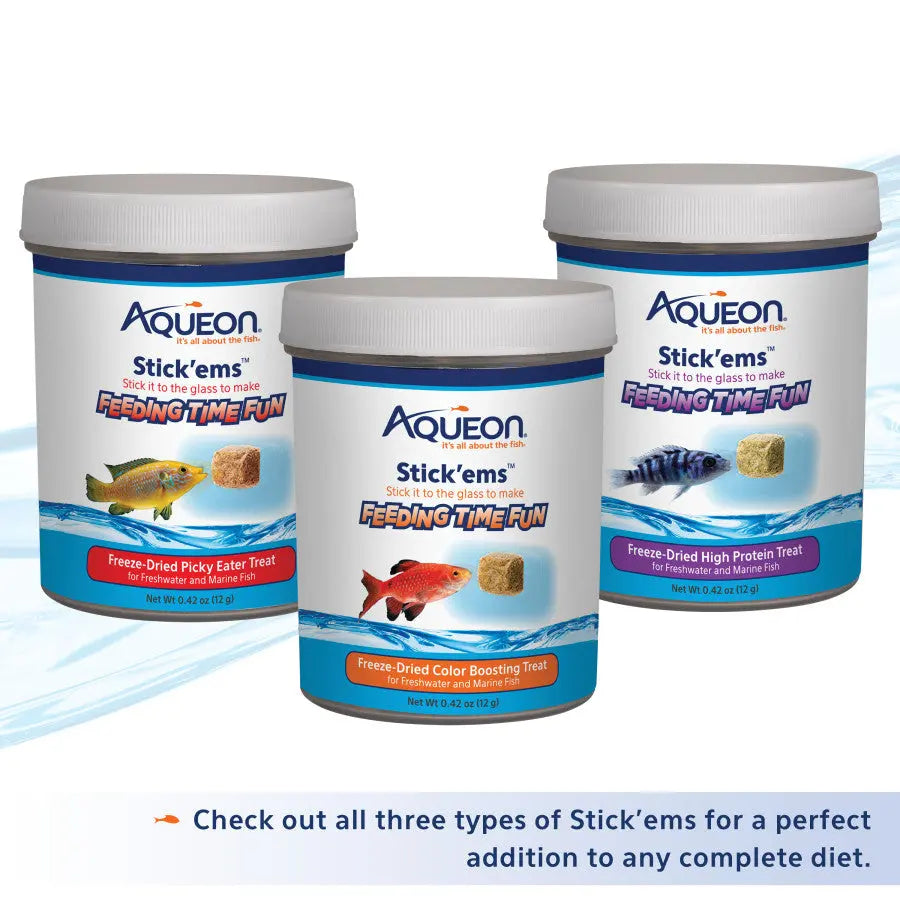 Aqueon Stick'ems Freeze-Dried Fish Food Aqueon