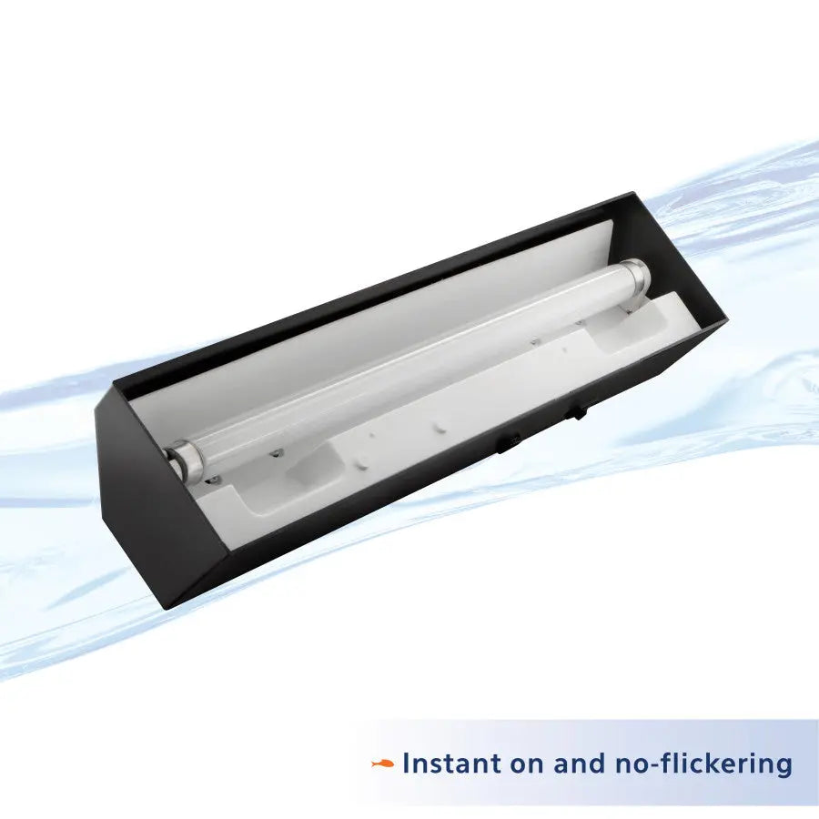 Aqueon T-8 Fluorescent Strip Light Fixture Black Aqueon® CPD