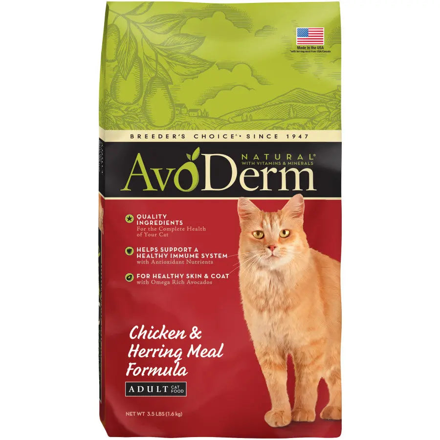 AvoDerm Natural Adult Chicken & Herring Meal Dry Cat Food AvoDerm CPD