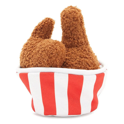 BARK Bucket O' Fried Licken Chicken Plush Dog Toy BARK