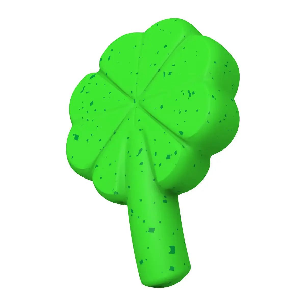 BARK Super Chewer Fur Leaf Clover St. Patrick's Day Dog Toy BARK