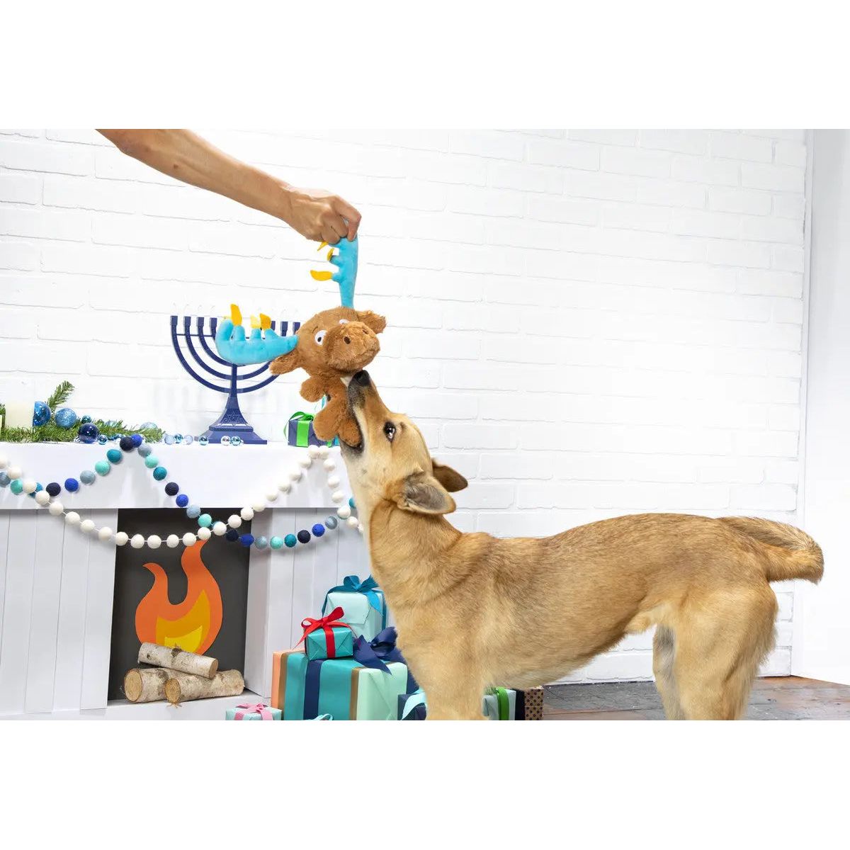 BARK The Menorah Moose Dog Toys BARK