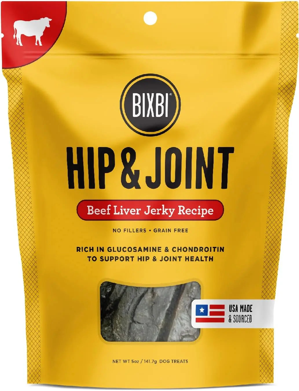 BIXBI Hip & Joint Grain-Free Jerky Dog Treats BIXBI