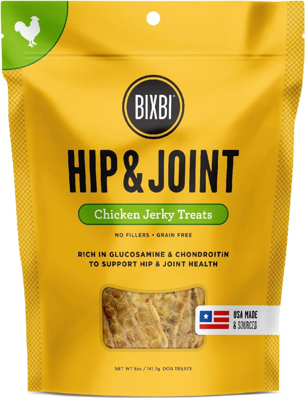 BIXBI Hip & Joint Grain-Free Jerky Dog Treats BIXBI