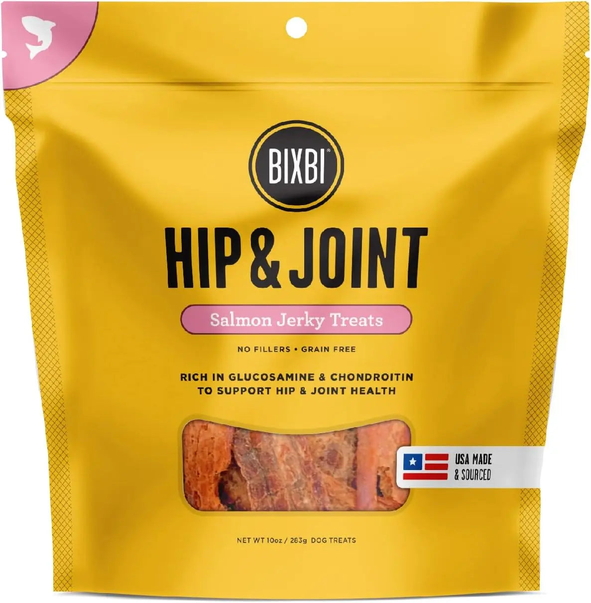 BIXBI Hip & Joint Grain-Free Jerky Dog Treats BIXBI