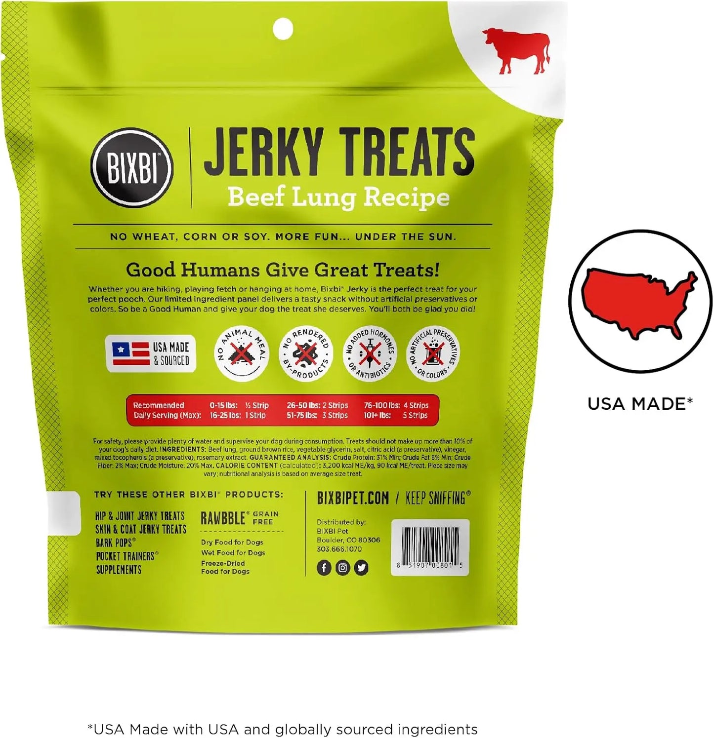 BIXBI Original Jerky Dog Treats BIXBI