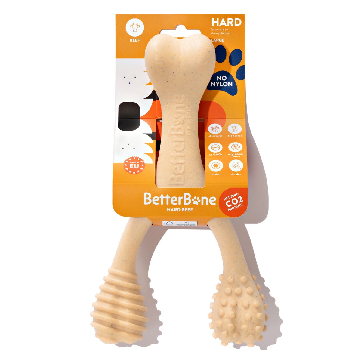 BetterBone Hard Beef Dog Chew Toy