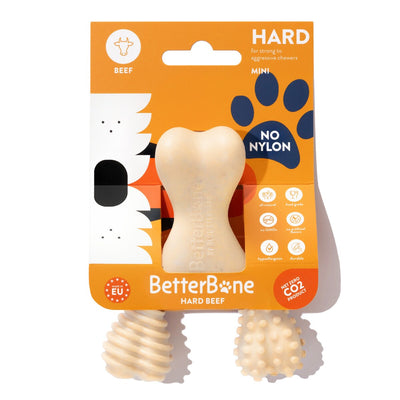 BetterBone Hard Beef Dog Chew Toy