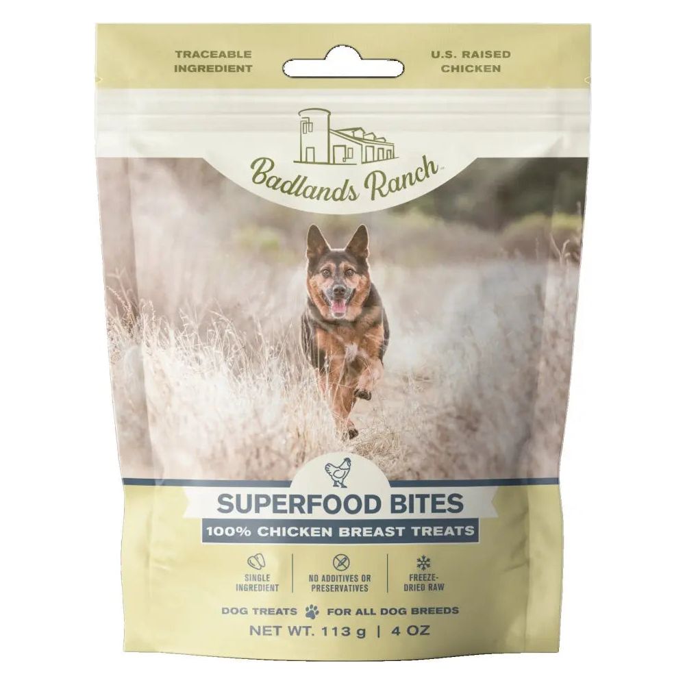 Badlands Ranch Chicken Breast Grain-Free Freeze-Dried Raw Dog Treats Badlands Ranch