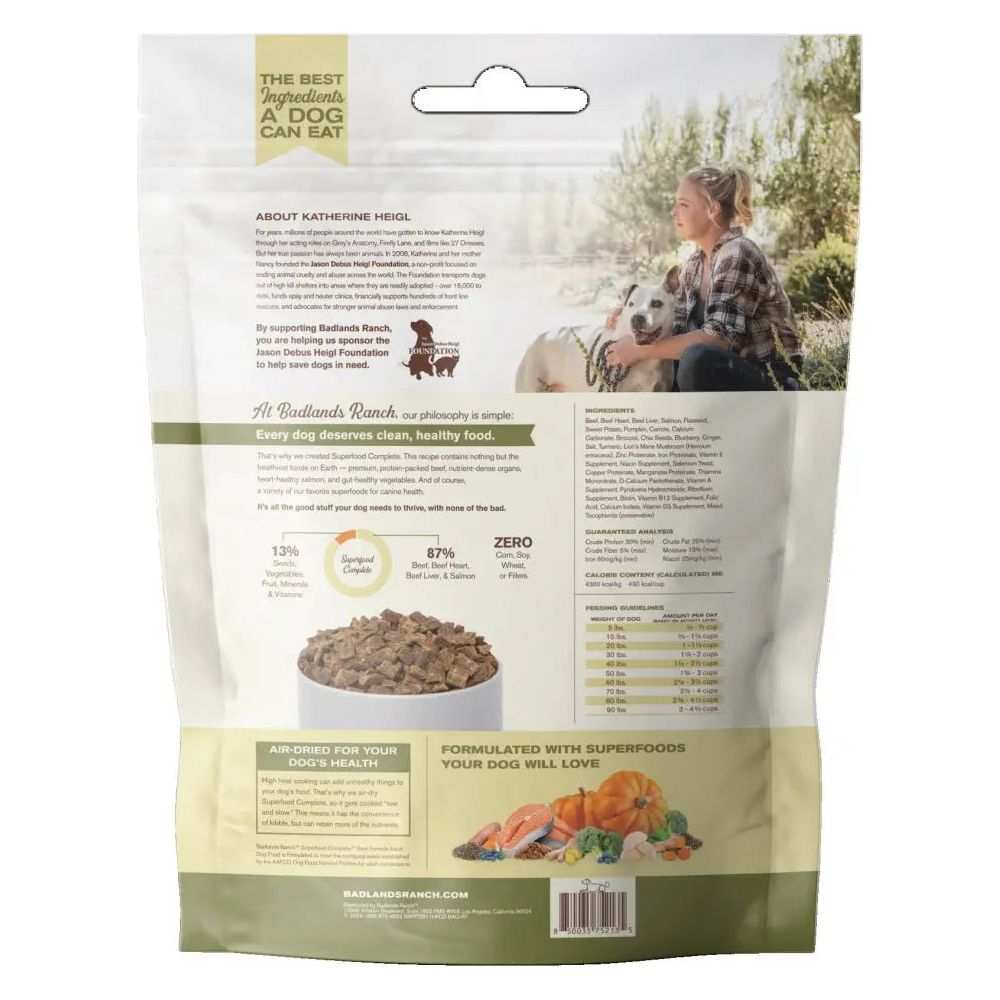 Badlands Ranch Superfood Complete Grain-Free Beef Air-Dried Dog Food Badlands Ranch