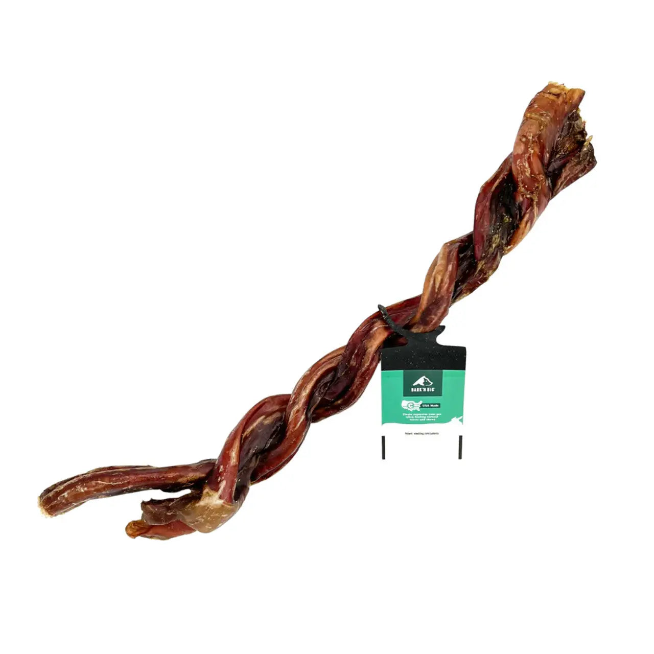 BarkNBig Beef Steer Bully Twist Dog Treats BarknBig