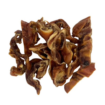 BarkNBig Dehydrated Pig Ear Strip Dog Treats 200ct Bulk BarknBig