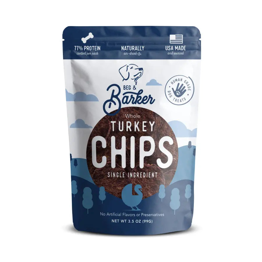 Beg & Barker Whole Turkey Chips Dog Treats Beg & Barker