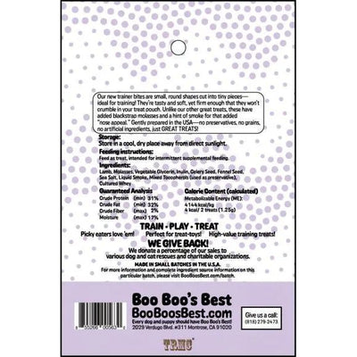 Boo Boo's Best Lamb Trainers Dog Treats 4oz Boo Boo's Best