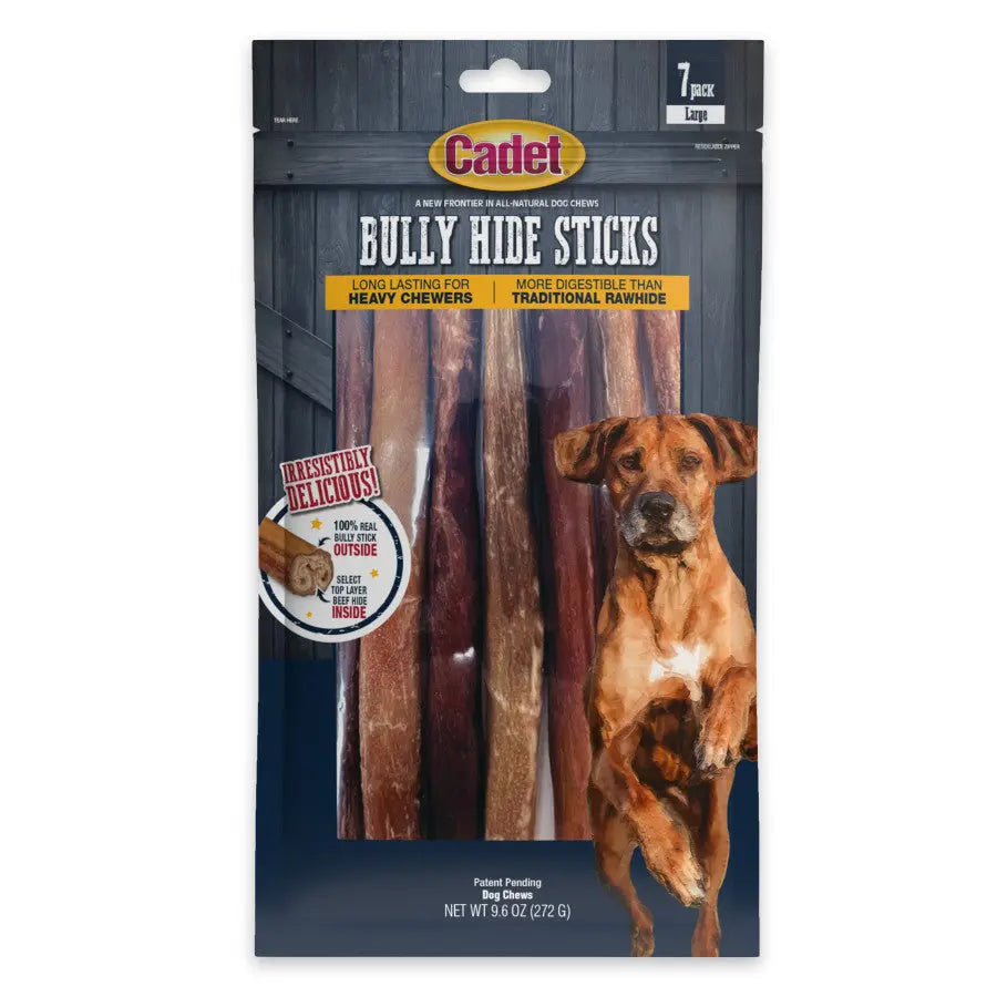 Cadet Bully Hide Sticks All-Natural Dog Chews Cadet