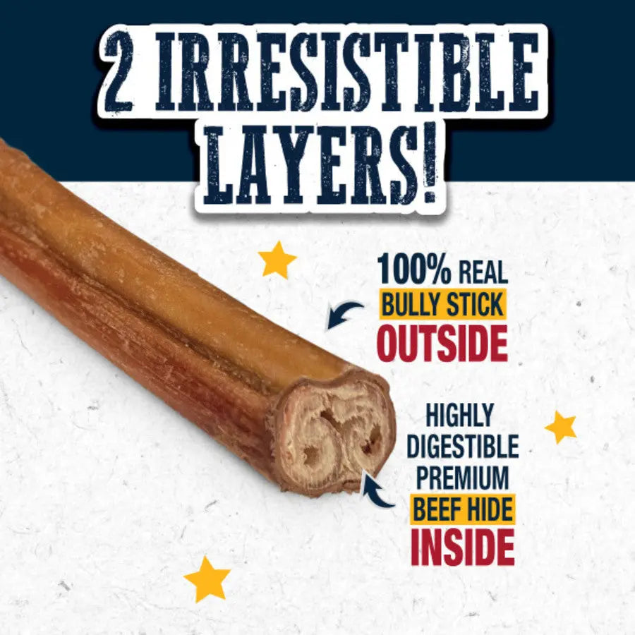 Cadet Bully Hide Sticks All-Natural Dog Chews Cadet