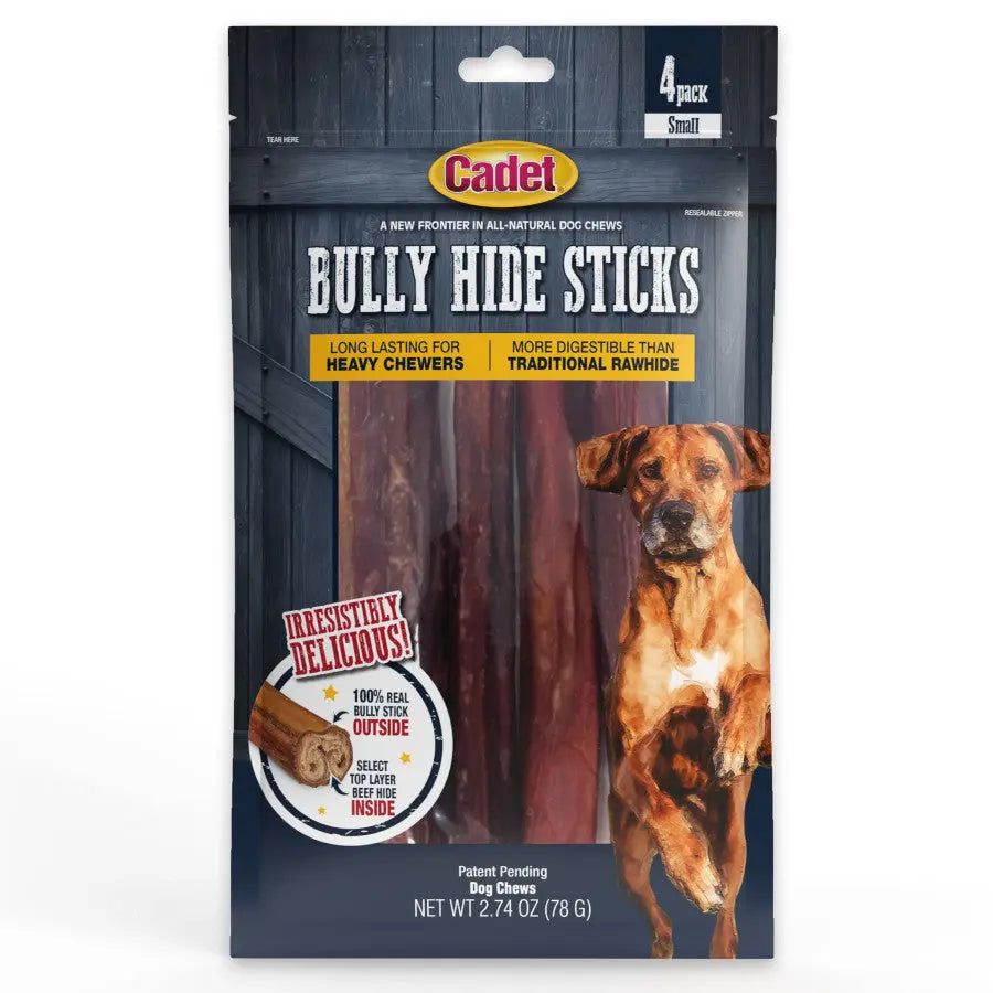 Cadet Bully Hide Sticks All-Natural Dog Chews Cadet