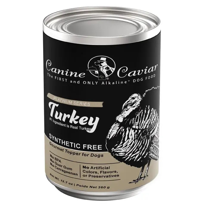 Canine Caviar Synthetic Free Turkey Wet Dog Food  12 / 12.7 oz Canine Caviar