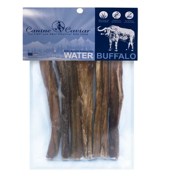 Canine Caviar Water Buffalo Bully Stix Dog Treats Canine Caviar