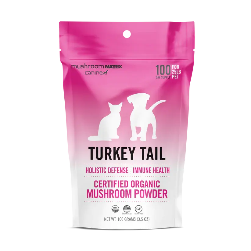 Canine Matrix Turkey Tail Holistic Defense Immune Support Dog Supplement Mushroom Matrix