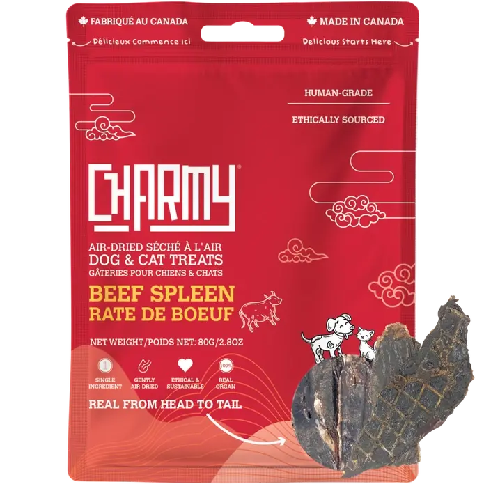 Charmy Pet Beef Spleen Dog Treats 3.8 oz Charmy Pet