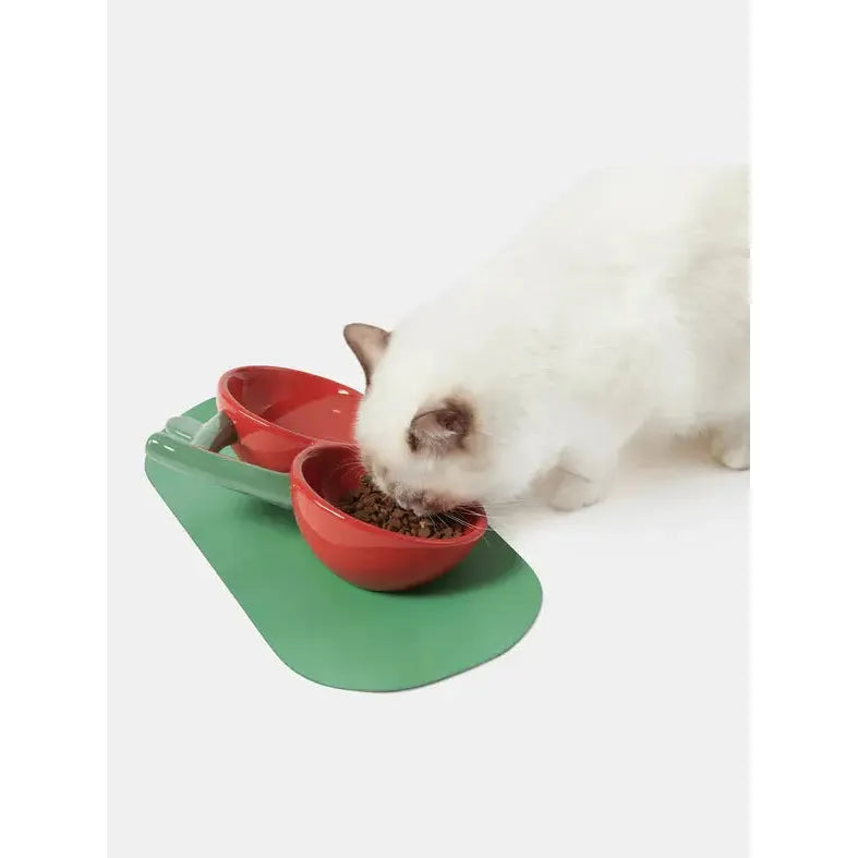 Cherry Ceramic Pet Bowl VETRESKA